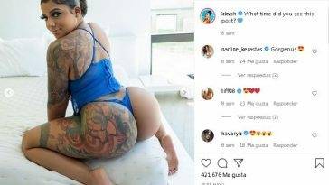 KKVSH Tatted Ebony Whore Teasing Ass OnlyFans Insta  Videos on fanspics.com