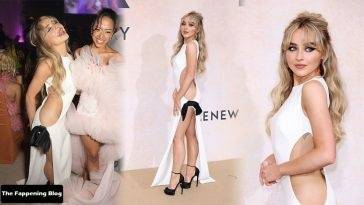 Sabrina Carpenter Looks Hot Without Underwear at the amfAR Gala Cannes 2022 in Cap d’Antibes on fanspics.com