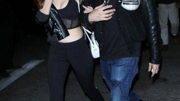 Barbara Palvin & Dylan Sprouse Leave The Nice Guy After Partying All Night on fanspics.com