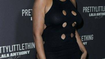 La La Anthony Shows Her Nude Tits in a See-Through Dress at the PrettyLittleThing Launch Party on fanspics.com