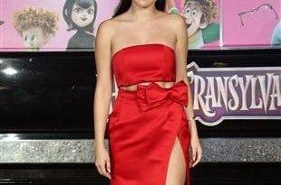 Selena Gomez Promotes Satanism In A Red Dress on fanspics.com