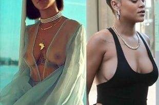 Rihanna's Fat Tits And Hard Nipple Pokies on fanspics.com