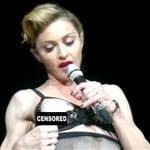 Madonna Flashes Her Boob In Concert on fanspics.com