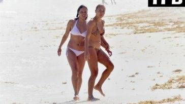 Michelle Rodriguez Shows Off Her Body While Taking a Dip with a Mystery Blonde in Mexico - Mexico on fanspics.com