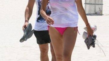 Fernando Alonso & Andrea Schlager Enjoy a Sunny Day in Miami on fanspics.com