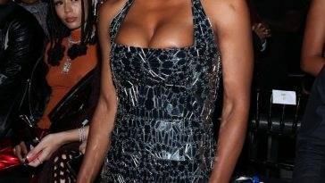 Patina Miller Flashes Her Tits During NYFW on fanspics.com