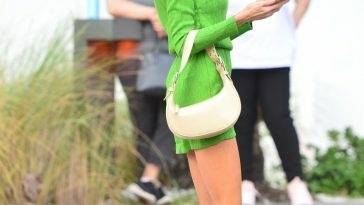 Leggy Charlotte McKinney Stands Out in Vibrant Colors Leaving the Edition Hotel in Miami - Charlotte on fanspics.com