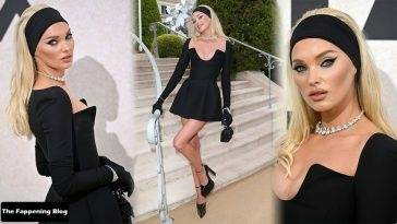 Elsa Hosk Shows Off Her Sexy Legs & Tits at the amfAR Gala Cannes 2022 in Cap d’Antibes on fanspics.com