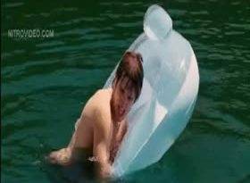 Celeb Kelly Brook nude and wet in Piranha 3D Sex Scene on fanspics.com