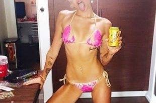 Miley Cyrus Ready For Summer In A Tiny Bikini on fanspics.com