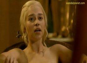 Emilia Clarke Nude Boobs In Game of Thrones Sex Scene on fanspics.com