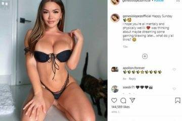 Genesis Lopez Full Nude Drunk Cumming Video  on fanspics.com