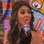 Victoria Justice Simulates Oral Sex On A Can on fanspics.com