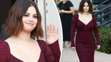 Busty Selena Gomez Leaves a Press Tour Stop For “Only Murders in the Building” on fanspics.com