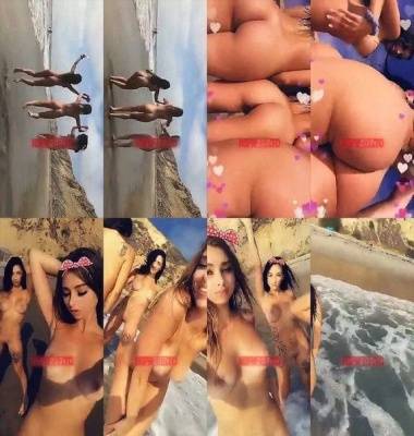 Molly Bennett naked trio girls on public beach snapchat premium 2019/03/25 on fanspics.com