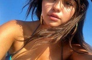 Selena Gomez Bikini Boobs On A Boat on fanspics.com