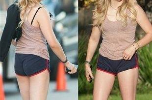 Chloe Grace Moretz Out In Dirty Booty Shorts on fanspics.com