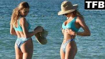 Georgia Harrison Flaunts Her Beautiful Body in a Two-Piece Bikini on the Beach in Portugal - Georgia - Portugal on fanspics.com