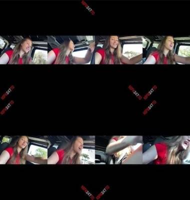 Dani Daniels public show in car while driving snapchat premium 2021/02/27 on fanspics.com