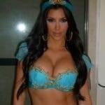 Kim Kardashian's Jasmine Halloween Costume on fanspics.com