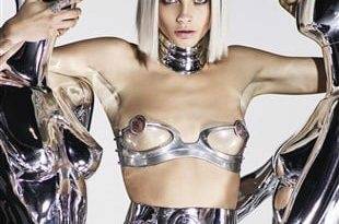 Cara Delevingne's Futuristic Nipples In GQ on fanspics.com