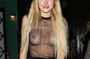 Bella Thorne With Her Boobs Out In A Completely See Thru Top on fanspics.com