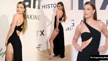 Nina Agdal Shows Off Her Sexy Legs at the amfAR Gala Cannes 2022 in Cap d’Antibes on fanspics.com