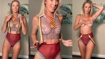 Vicky Stark Nude Costume Try On Leaked Video on fanspics.com