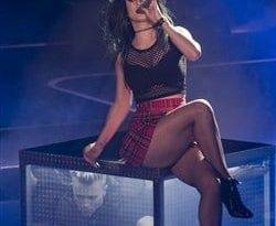 Katy Perry Performs In Fishnet Naughty Schoolgirl Outfit on fanspics.com