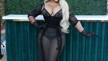 Lil Kim Shows Off Her Nude Boobs at the 2022 Pegasus World Cup at Gulfstream Park on fanspics.com