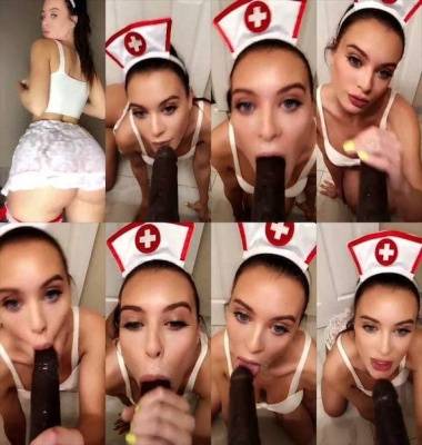 Lana Rhoades sexy nurse bbc dildo blowjob snapchat premium 2018/11/27 on fanspics.com