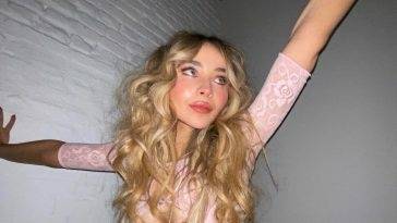 Sabrina Carpenter Looks Sexy in Pink on fanspics.com