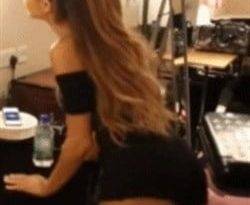 Ariana Grande Bends Over And Shakes Her Ass on fanspics.com