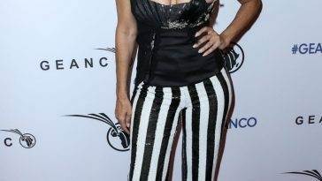 Claudine Oriol Displays Her Big Tits at the GEANCO Foundation Gala 2021 on fanspics.com