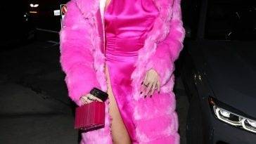 Nicole Williams English Rocks All Pink For Dinner in Santa Monica - Britain on fanspics.com