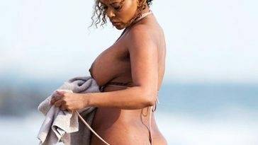 Actress Sundy Carter Nude Big Tits And Butt In Malibu on fanspics.com