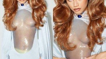 Zendaya Flaunts Her Tits For Interview Magazine (10 Pics + Video) on fanspics.com