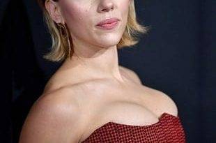 Scarlett Johansson With Her Boobs Pushed Up Fondling A Dildo on fanspics.com