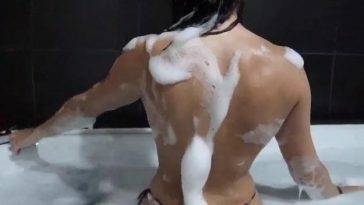Christina Khalil Topless Bath Time Sexy Video on fanspics.com