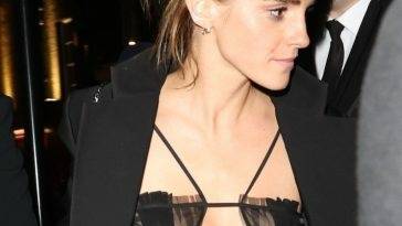 Emma Watson Heads Home After Partying with Friends at Pre-BAFTA Party on fanspics.com