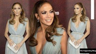 Jennifer Lopez Flaunts Her Deep Cleavage at the Premiere of 18The Tender Bar 19 in LA on fanspics.com