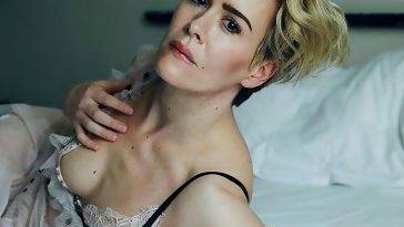 Sarah Paulson Nude Flashes Her Lesbian Tits! on fanspics.com