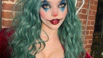 Dove Cameron Looks Hot in a Sexy Joker Costume at the Halloween Party (30 Photos + Video) on fanspics.com