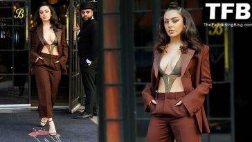 Charli XCX Shows Off Her Sexy Tits in New York - New York on fanspics.com