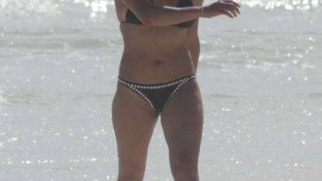 Michelle Rodriguez Spends Her Holiday Season Soaking Up the Sun on the Sandy Shores of Tulum on fanspics.com