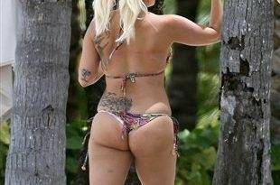 Lady Gaga's Trashy Candid Thong Bikini Pics on fanspics.com