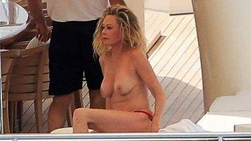 Melanie Griffith Topless Massage on the Boat on fanspics.com