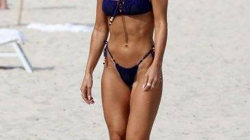 Camila Coelho Shows Off Her Sexy Bikini Body on the Beach in Miami on fanspics.com