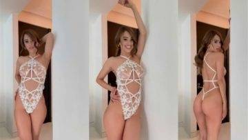 Yanet Garcia Nude See Through Lingerie Video Leaked on fanspics.com