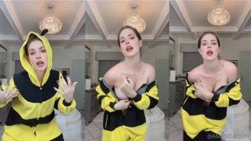 Amanda Cerny Nude Nip Slip While Striptease Video  on fanspics.com